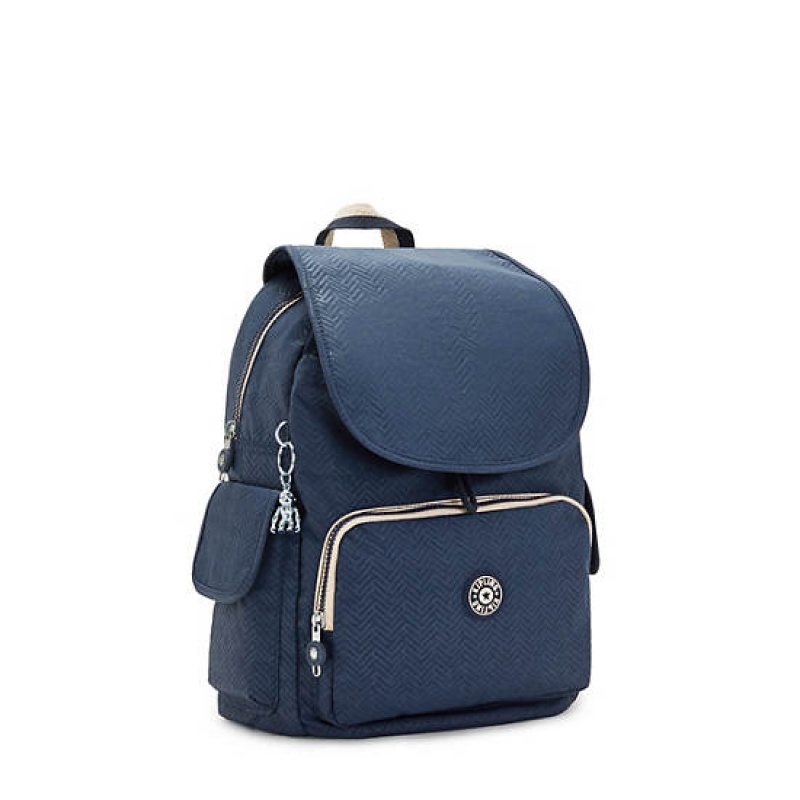 Blue Kipling City Pack Medium Printed Backpacks | WAQONY-256