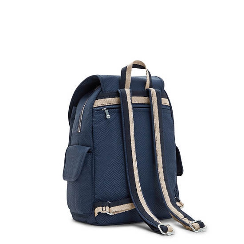 Blue Kipling City Pack Medium Printed Backpacks | WAQONY-256