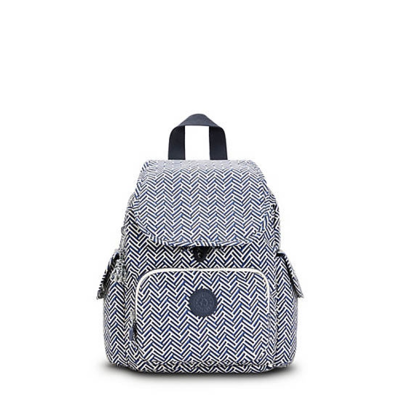 Blue Kipling City Pack Mini Printed Backpacks | AHMZQN-592