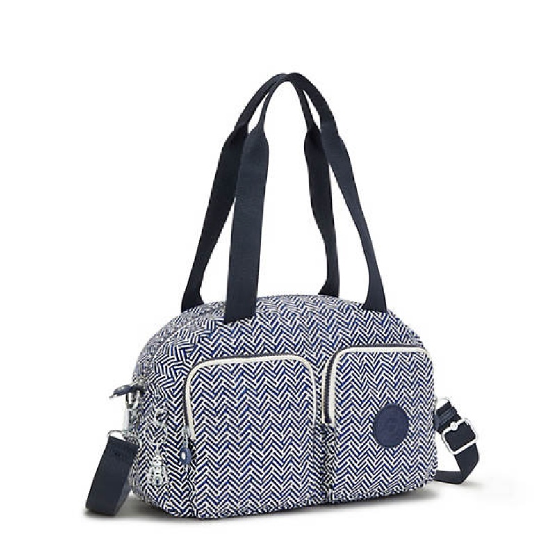 Blue Kipling Cool Defea Printed Shoulder Bags | FNHYIZ-951