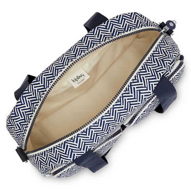 Blue Kipling Cool Defea Printed Shoulder Bags | FNHYIZ-951