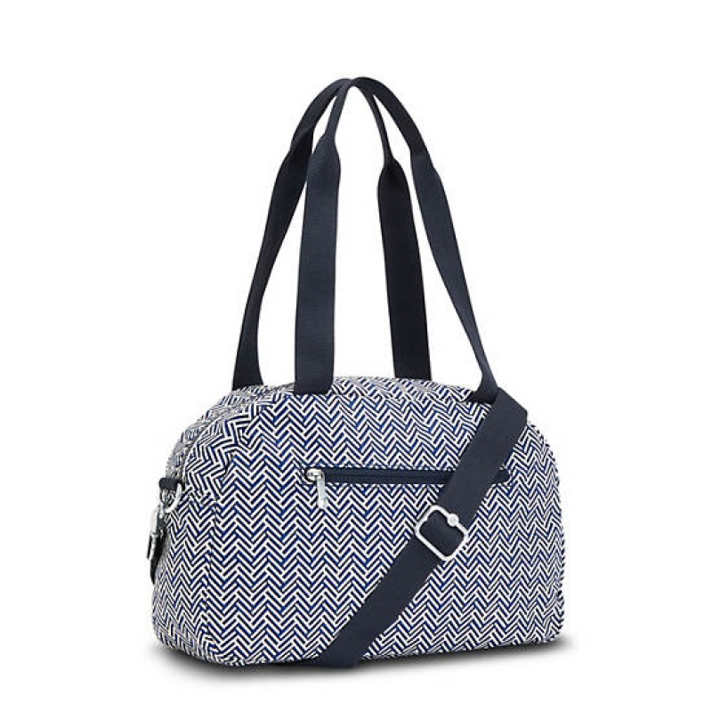 Blue Kipling Cool Defea Printed Shoulder Bags | FNHYIZ-951