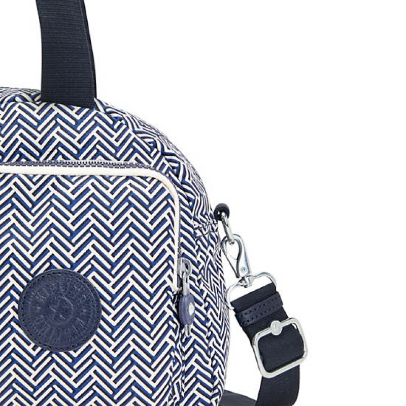 Blue Kipling Cool Defea Printed Shoulder Bags | FNHYIZ-951