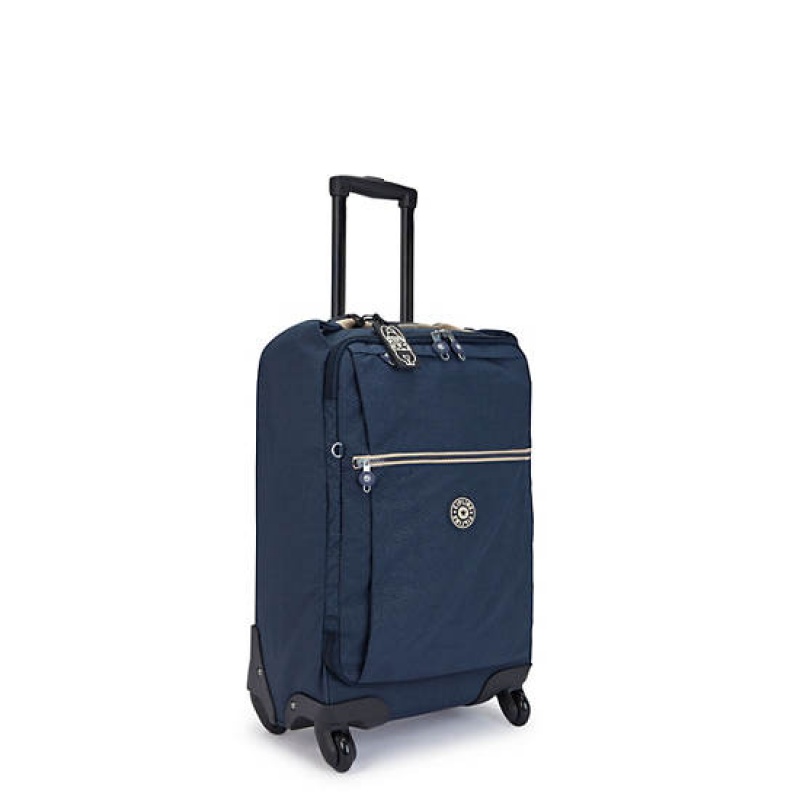 Blue Kipling Darcey Small Printed Carry-On Rolling Suitcases | CMITJZ-408