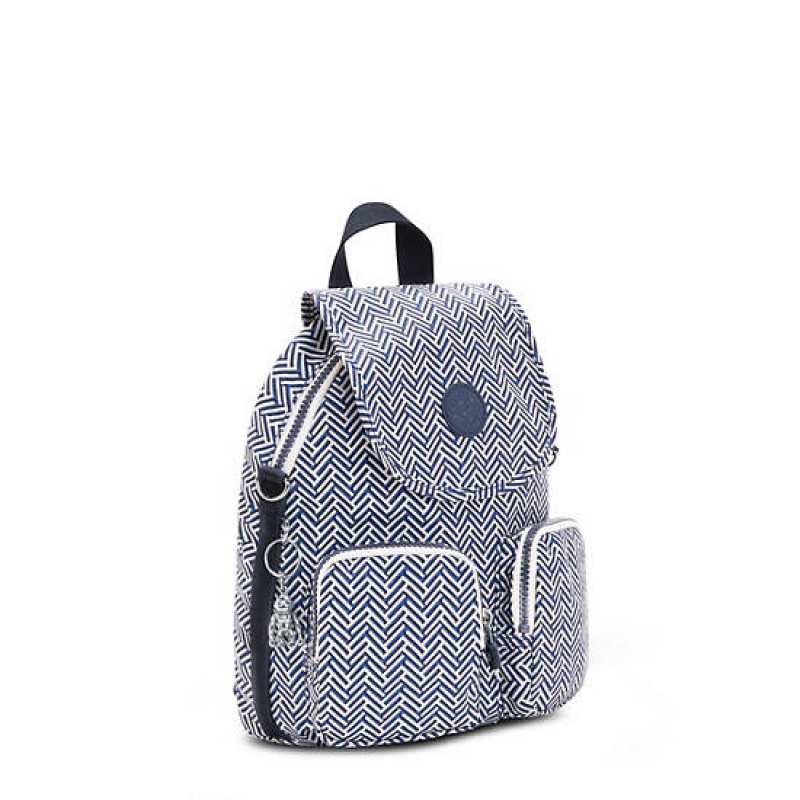 Blue Kipling Firefly Up Printed Convertible Backpacks | ZWYXFJ-290