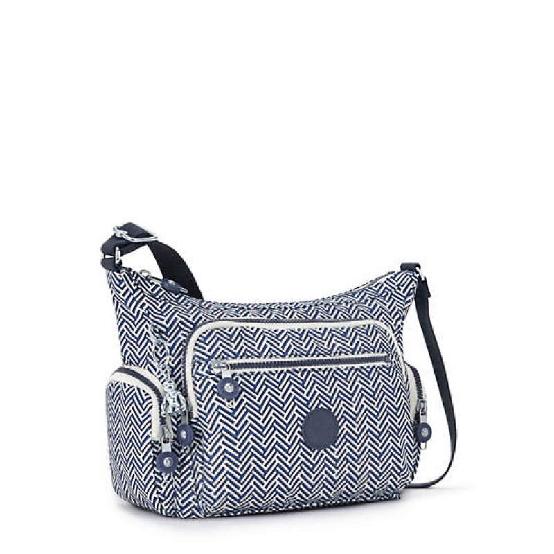 Blue Kipling Gabbie Small Printed Crossbody Bags | RCQFYB-967