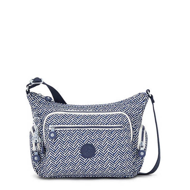 Blue Kipling Gabbie Small Printed Crossbody Bags | RCQFYB-967