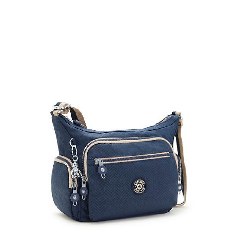 Blue Kipling Gabbie Small Printed Crossbody Bags | PKEQDM-480