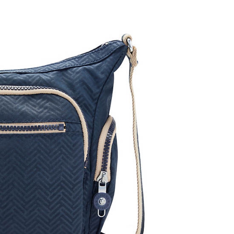 Blue Kipling Gabbie Small Printed Crossbody Bags | PKEQDM-480