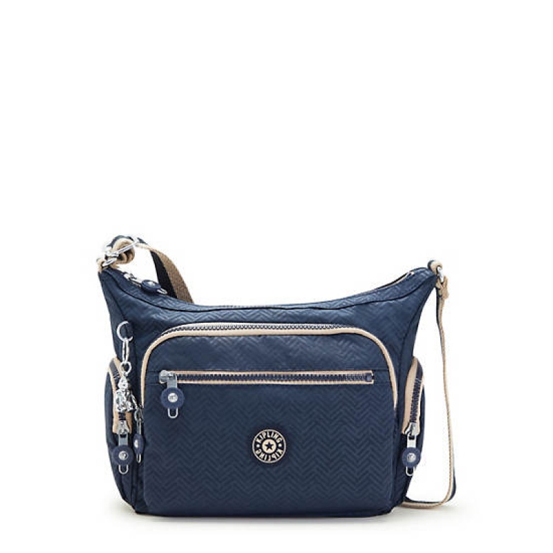 Blue Kipling Gabbie Small Printed Crossbody Bags | PKEQDM-480