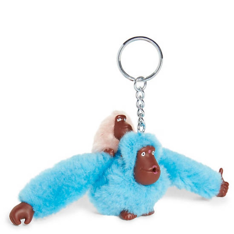 Blue Kipling Mom And Baby Classic Monkey Keychain Accessories | XWZECJ-657