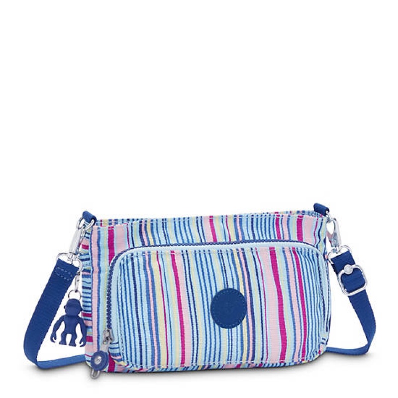 Blue Kipling Myrte Printed Convertible Crossbody Bags | YAVJMS-271