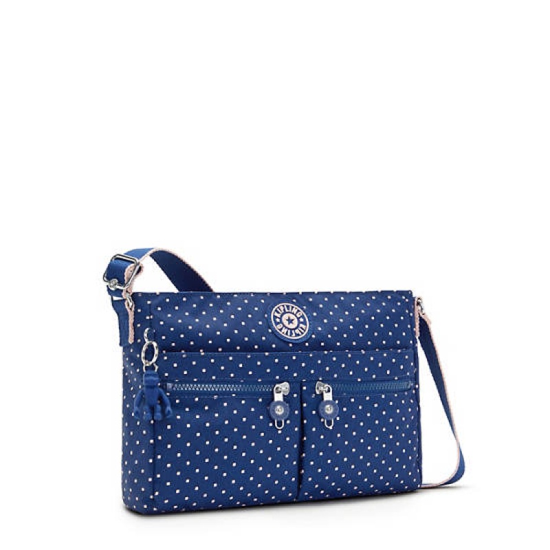 Blue Kipling New Angie Printed Crossbody Bags | DGPNEB-651