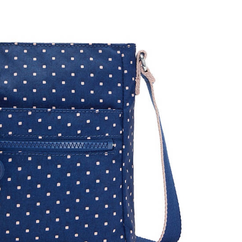 Blue Kipling New Angie Printed Crossbody Bags | DGPNEB-651