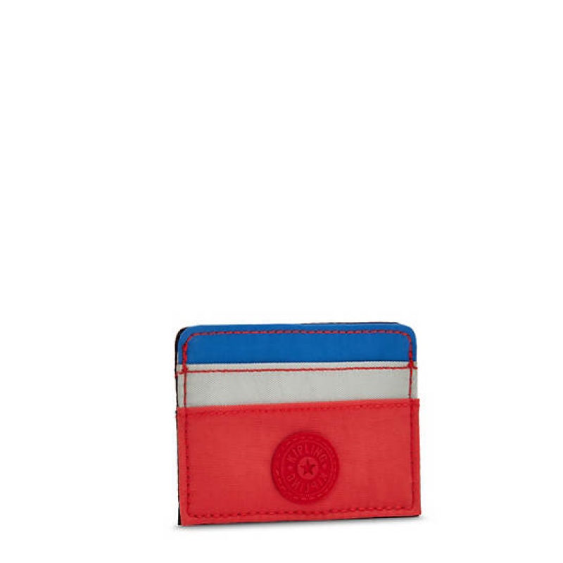 Blue Red Kipling Cardy Card Holder Bags | WJTRMY-137