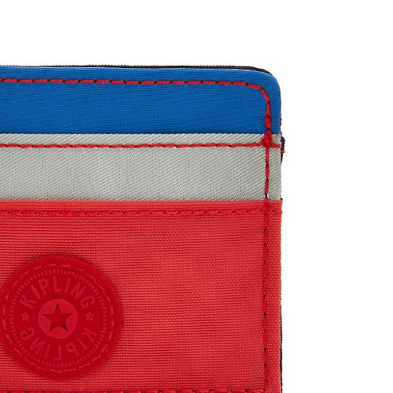 Blue Red Kipling Cardy Card Holder Bags | WJTRMY-137