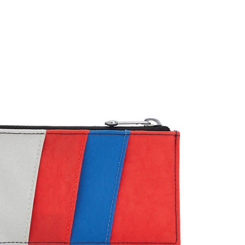 Blue Red Silver Kipling Brion Card Case Bags | VJUTRD-691