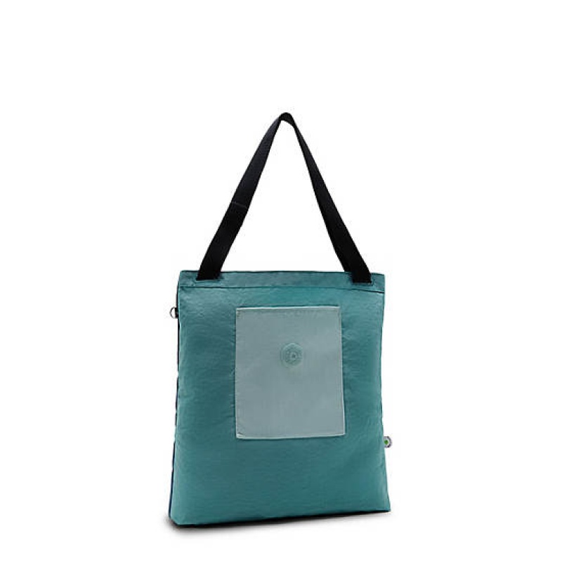 Blue Turquoise Kipling Annas Tote Bags | OQGUHK-149