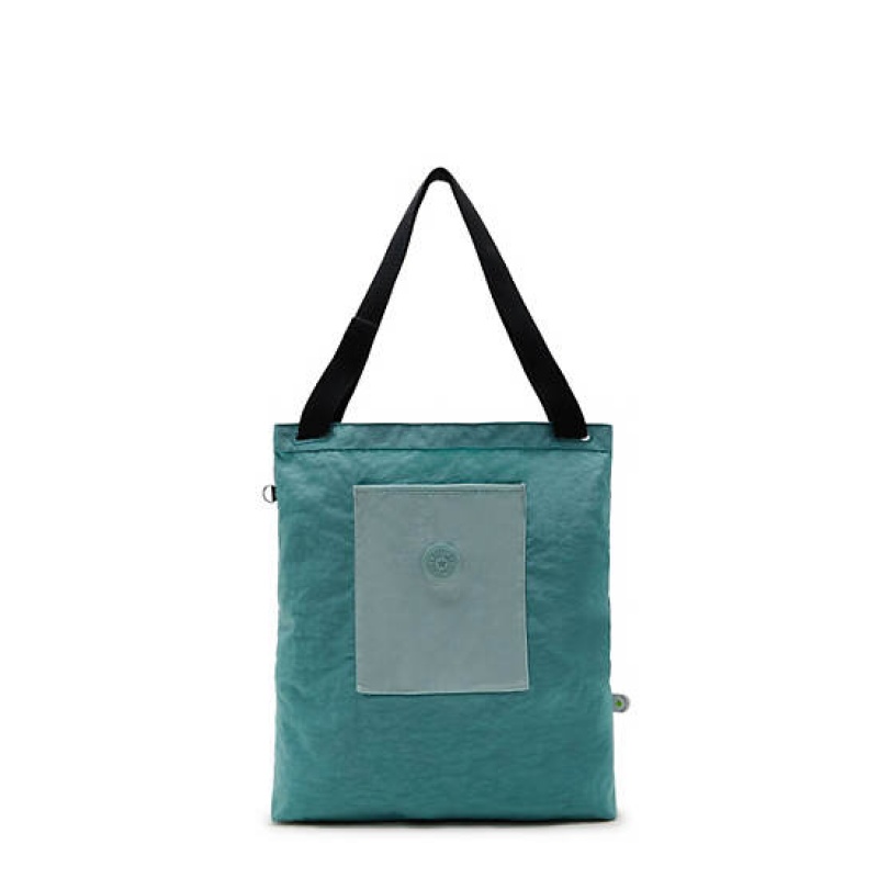 Blue Turquoise Kipling Annas Tote Bags | OQGUHK-149