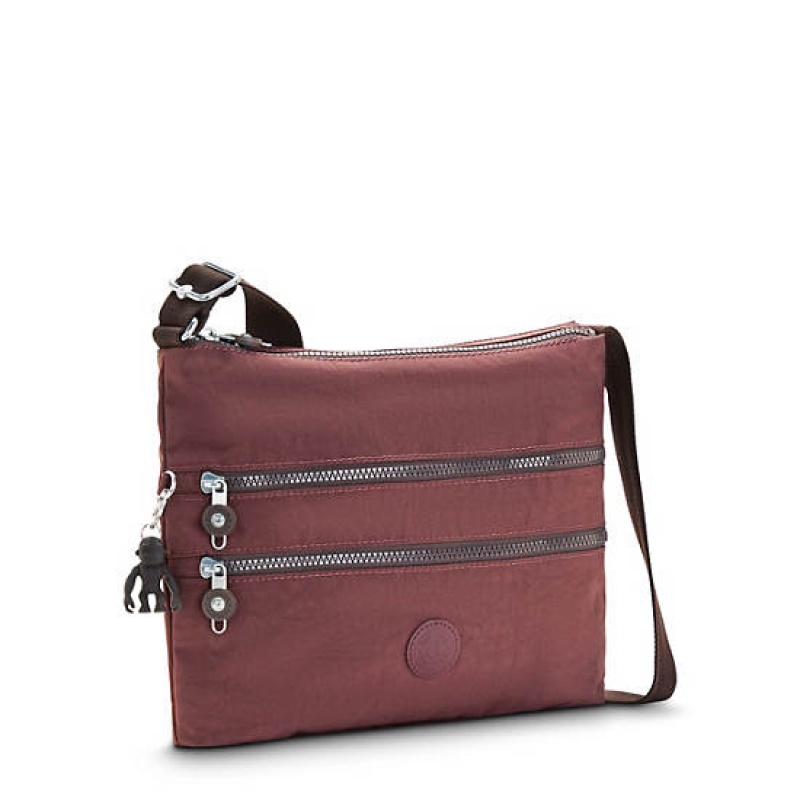 Burgundy Kipling Alvar Crossbody Bags | JNICAS-954