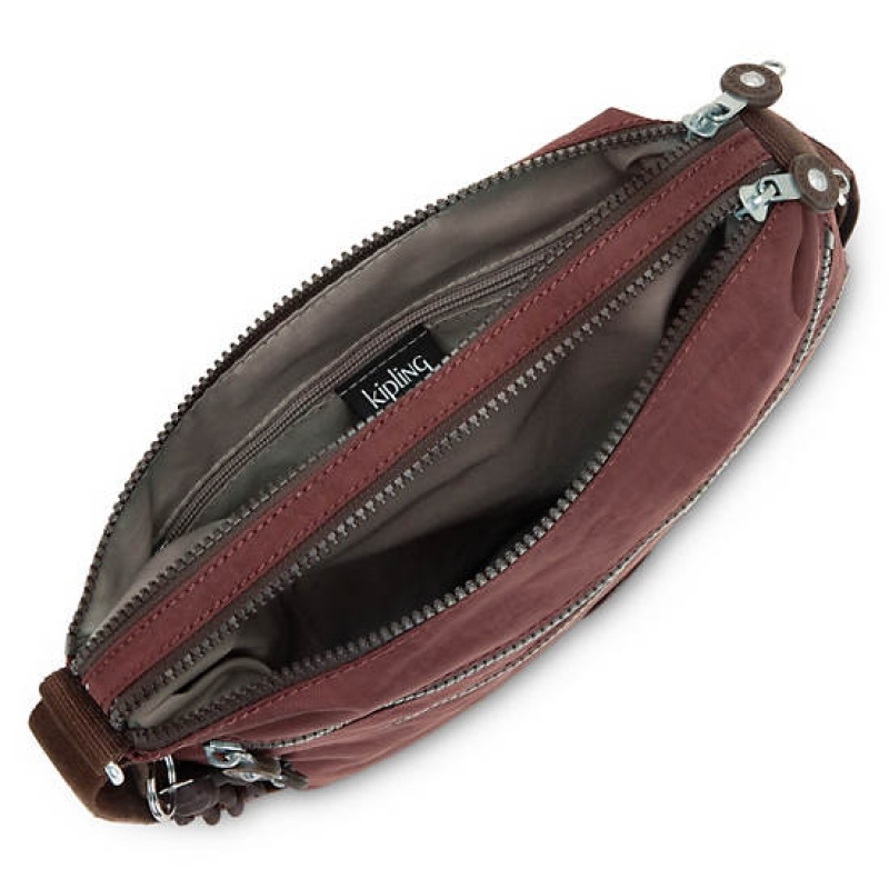 Burgundy Kipling Alvar Crossbody Bags | JNICAS-954