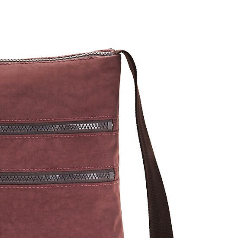 Burgundy Kipling Alvar Crossbody Bags | JNICAS-954