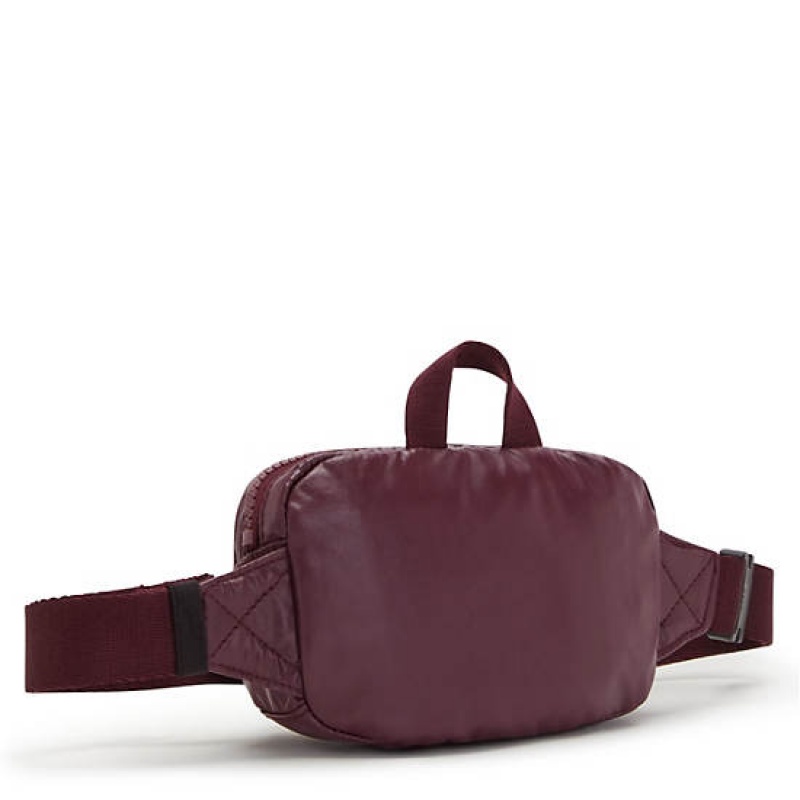 Burgundy Kipling Alys Metallic Waist Bags | BPNQUW-937