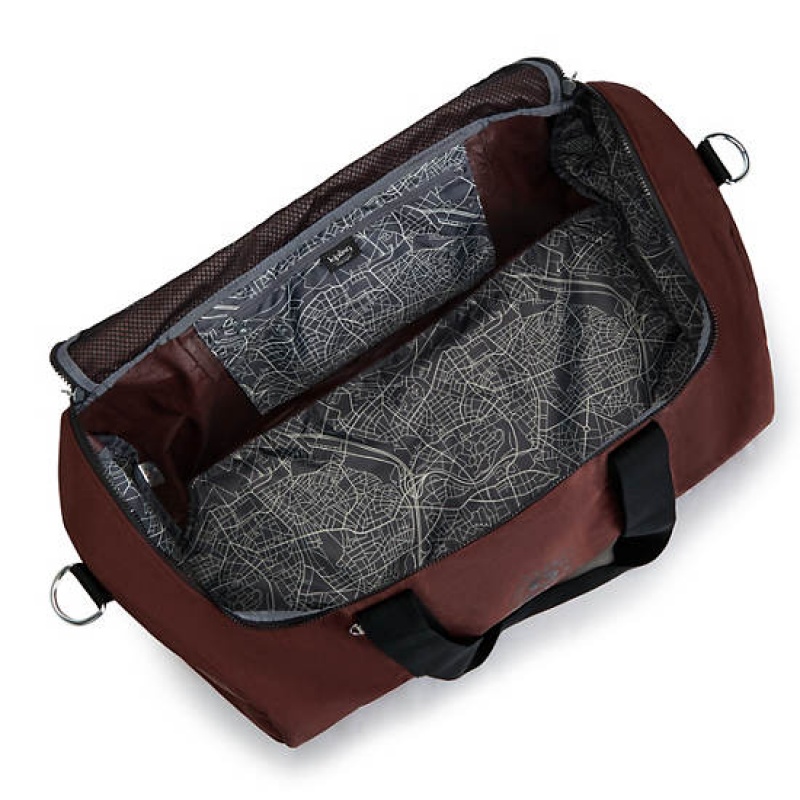 Burgundy Kipling Argus Medium Duffle Bags | VJEXIH-379