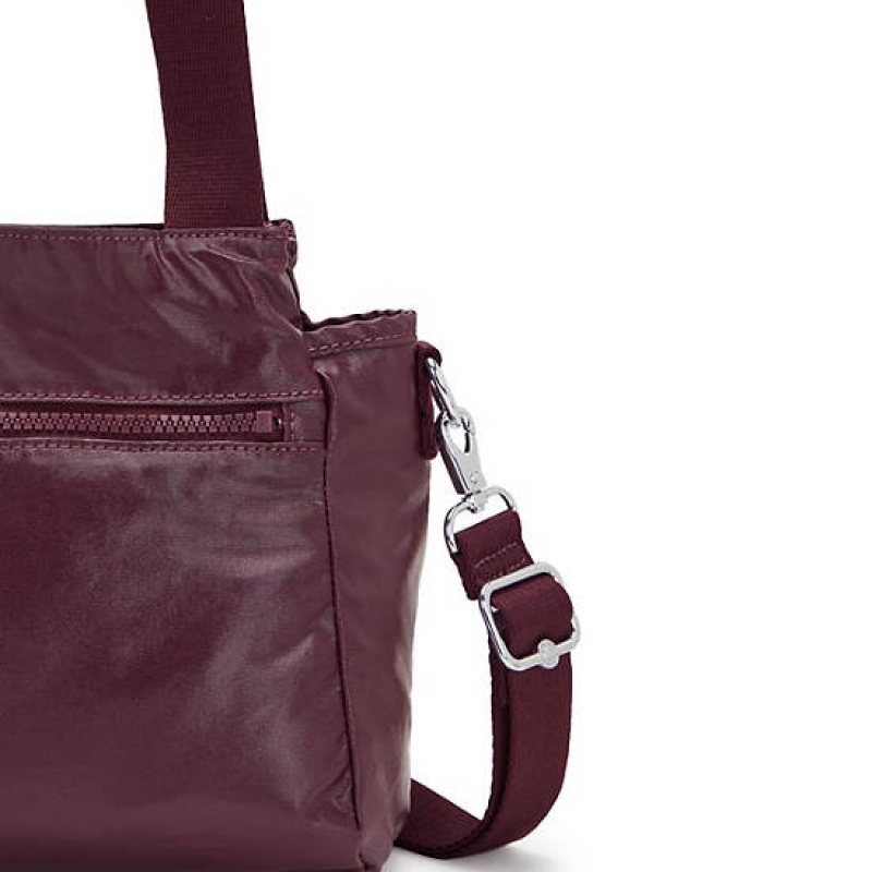 Burgundy Kipling Elysia Metallic Shoulder Bags | VNFIOR-397