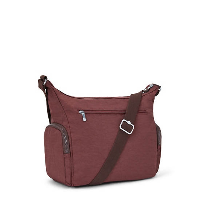 Burgundy Kipling Gabbie Crossbody Bags | GQFRVM-805