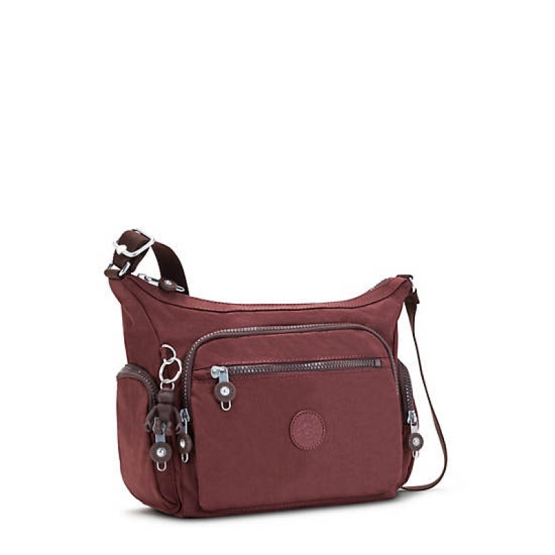 Burgundy Kipling Gabbie Small Crossbody Bags | LUZFCY-892