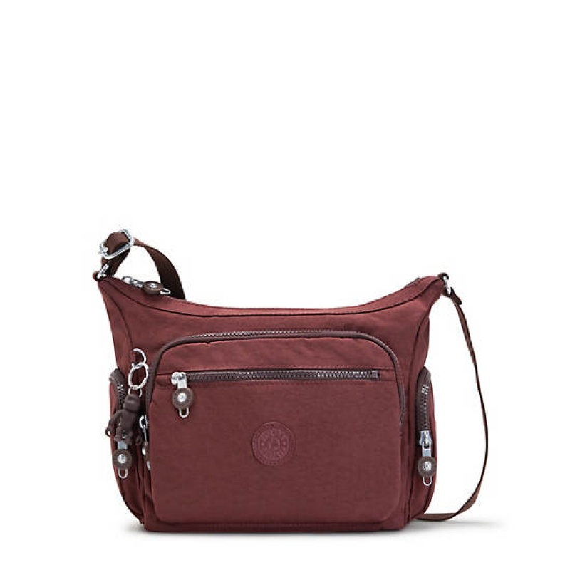 Burgundy Kipling Gabbie Small Crossbody Bags | LUZFCY-892