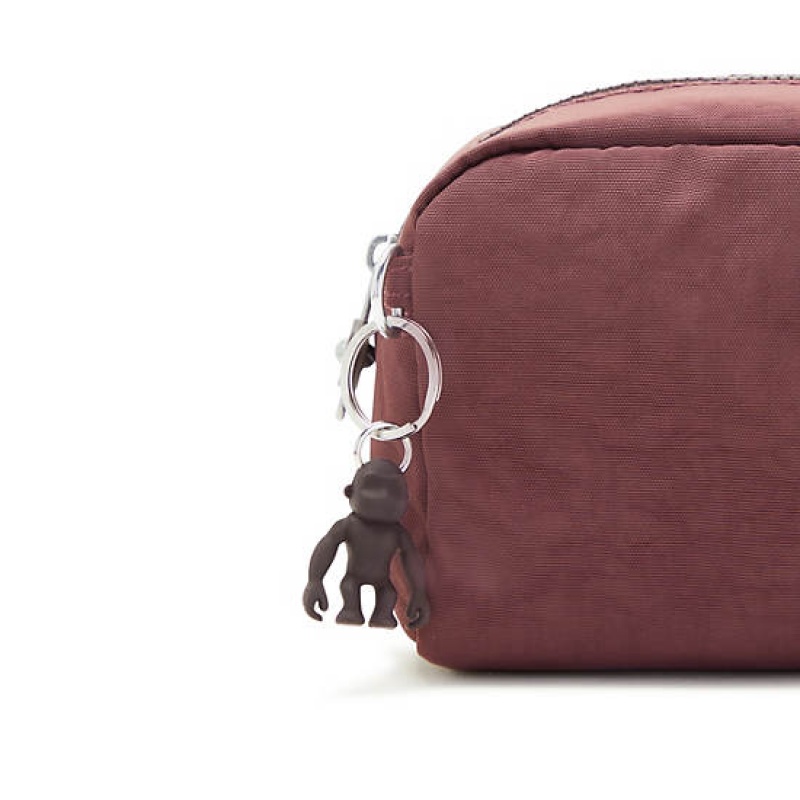 Burgundy Kipling Gleam Pouch Bags | ITCKJU-813