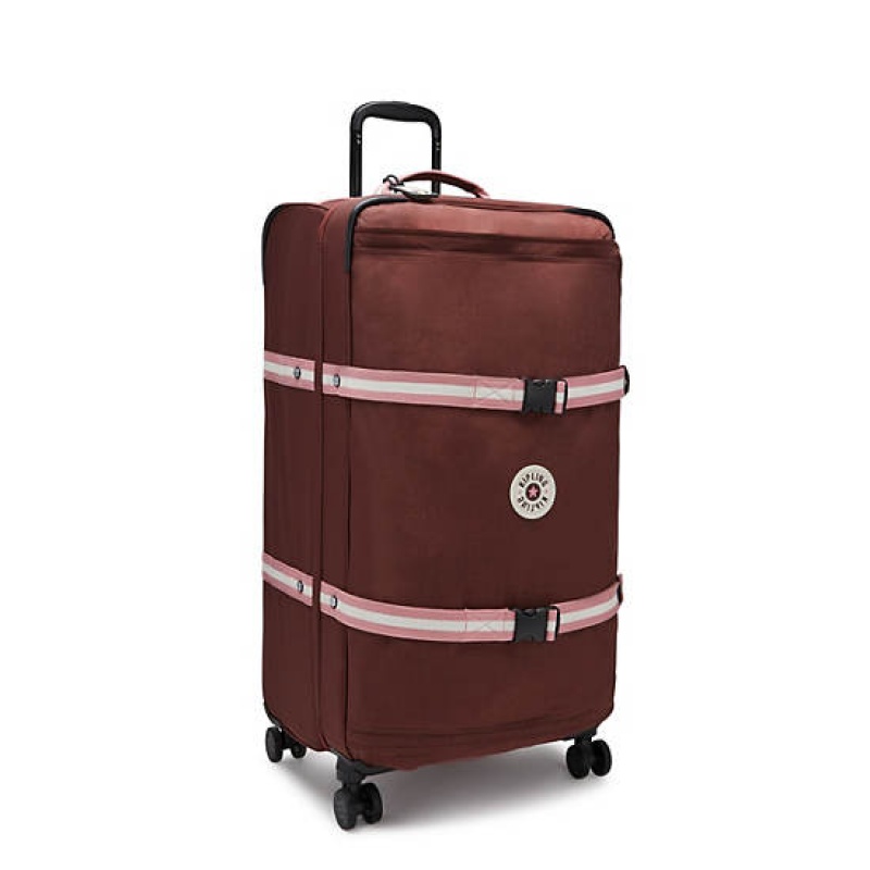 Burgundy Kipling Spontaneous Large Rolling Suitcases | OEKSAN-578