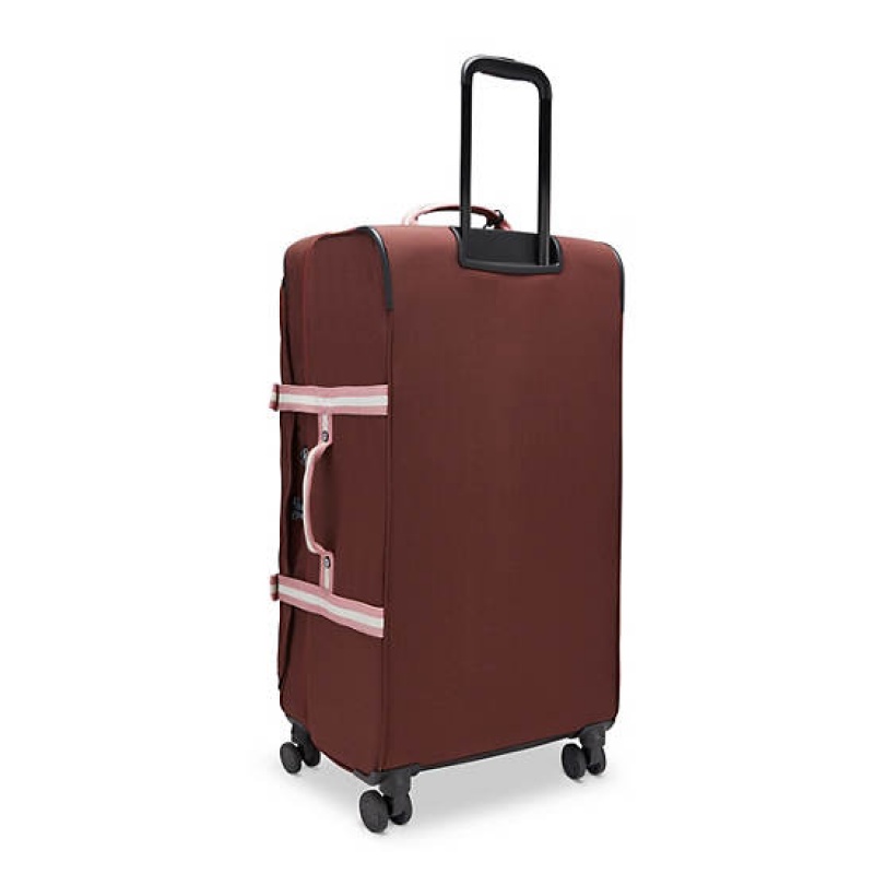 Burgundy Kipling Spontaneous Large Rolling Suitcases | OEKSAN-578