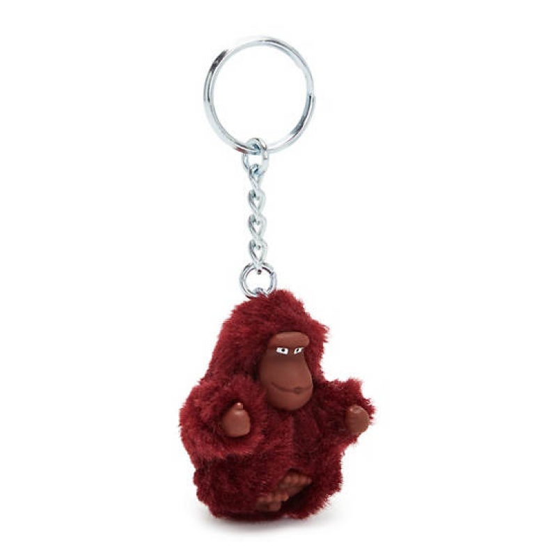 Burgundy Kipling Sven Extra Small Monkey Keychain Accessories | VKCODH-067