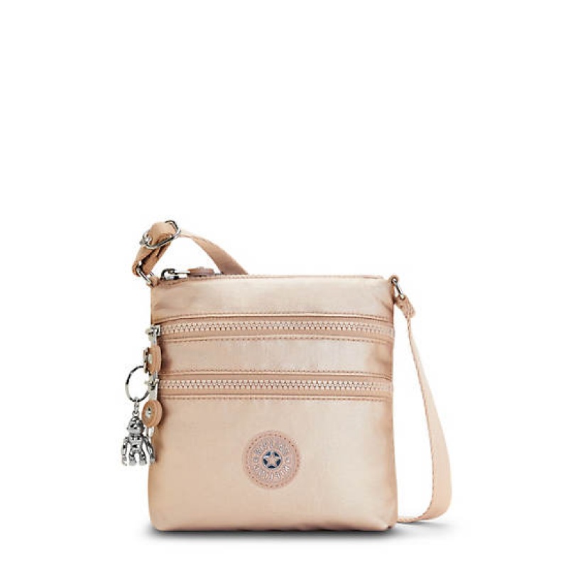 Gold Metal Kipling Alvar Extra Small Metallic Mini Bag | LIVOCP-806