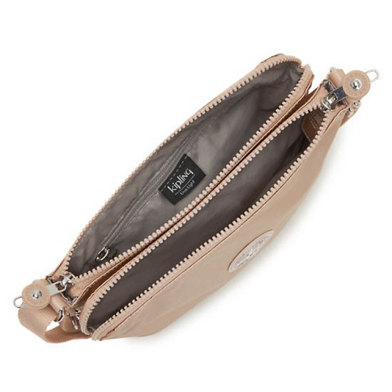 Gold Metal Kipling Boyd Metallic Crossbody Bags | VKYBMP-096