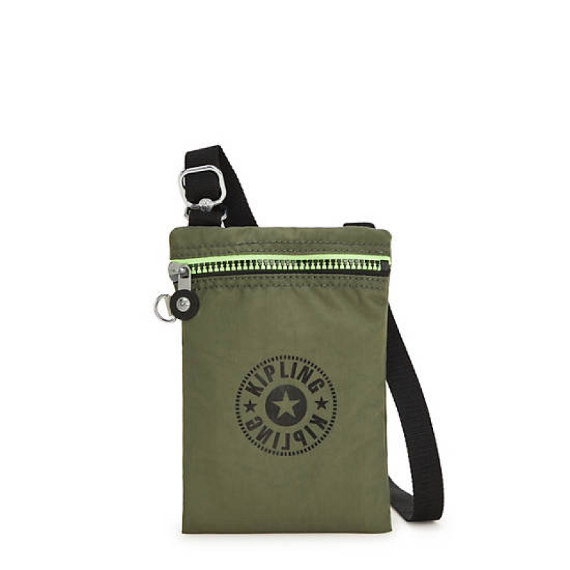 Green Kipling Afia Lite Mini Crossbody Bags | JQUBXC-721