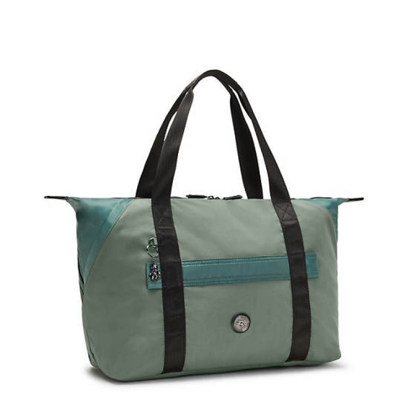 Green Kipling Art Medium Classic Tote Bags | XCWKAI-284