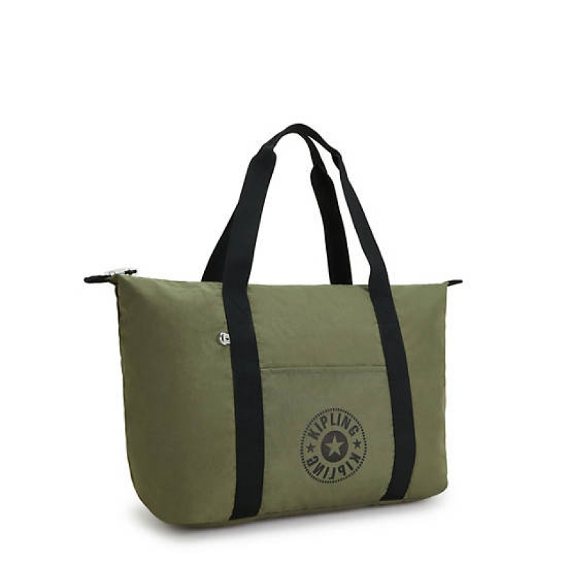 Green Kipling Art Medium Lite Tote Bags | LISZQY-962