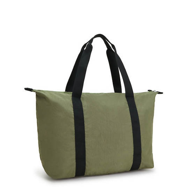 Green Kipling Art Medium Lite Tote Bags | LISZQY-962