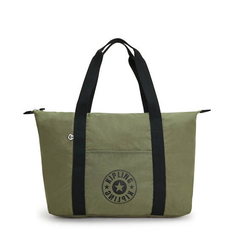 Green Kipling Art Medium Lite Tote Bags | LISZQY-962