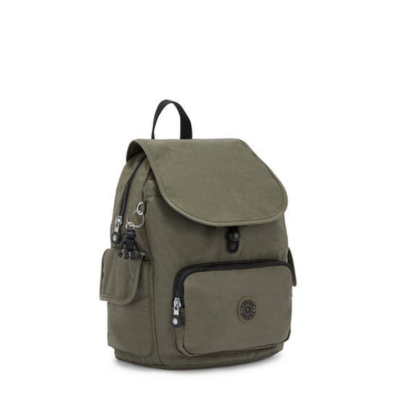 Green Kipling City Pack Small Backpacks | HQTBOA-012