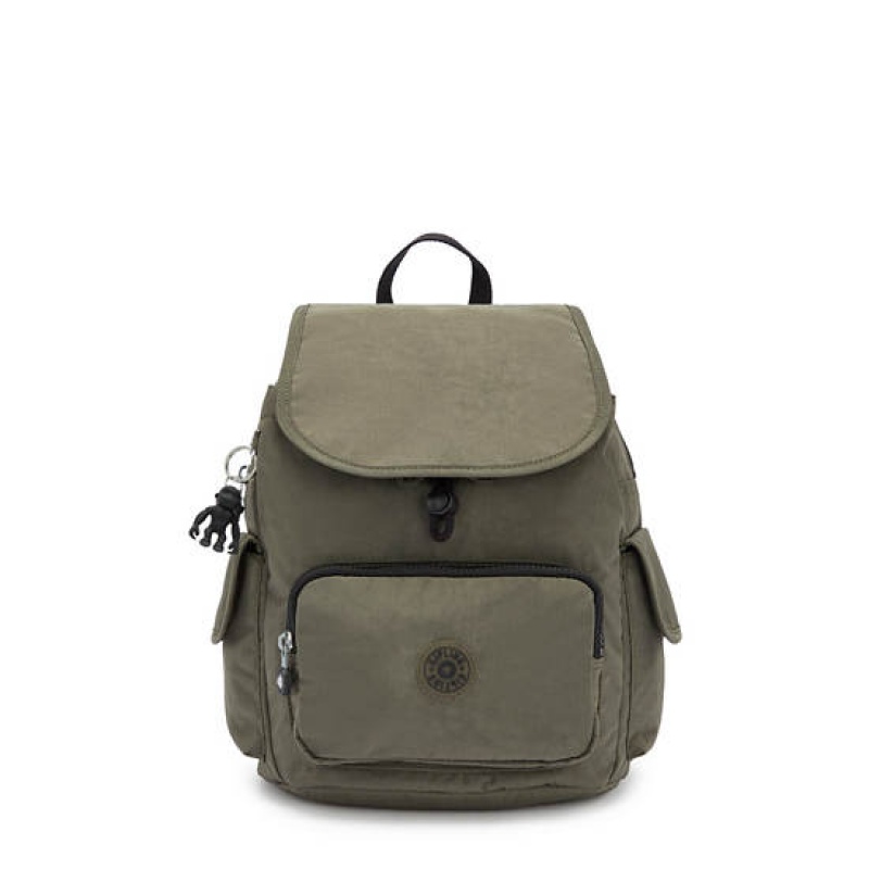 Green Kipling City Pack Small Backpacks | HQTBOA-012