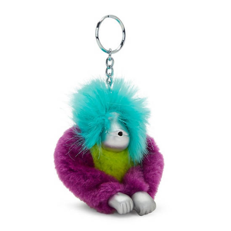 Green Kipling Fun Hair Sven Monkey Keychain Accessories | RDKVYI-281