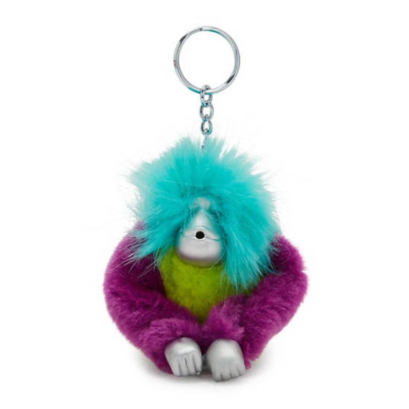 Green Kipling Fun Hair Sven Monkey Keychain Accessories | RDKVYI-281