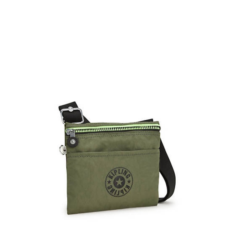 Green Kipling Gib Crossbody Bags | PIMBOD-693