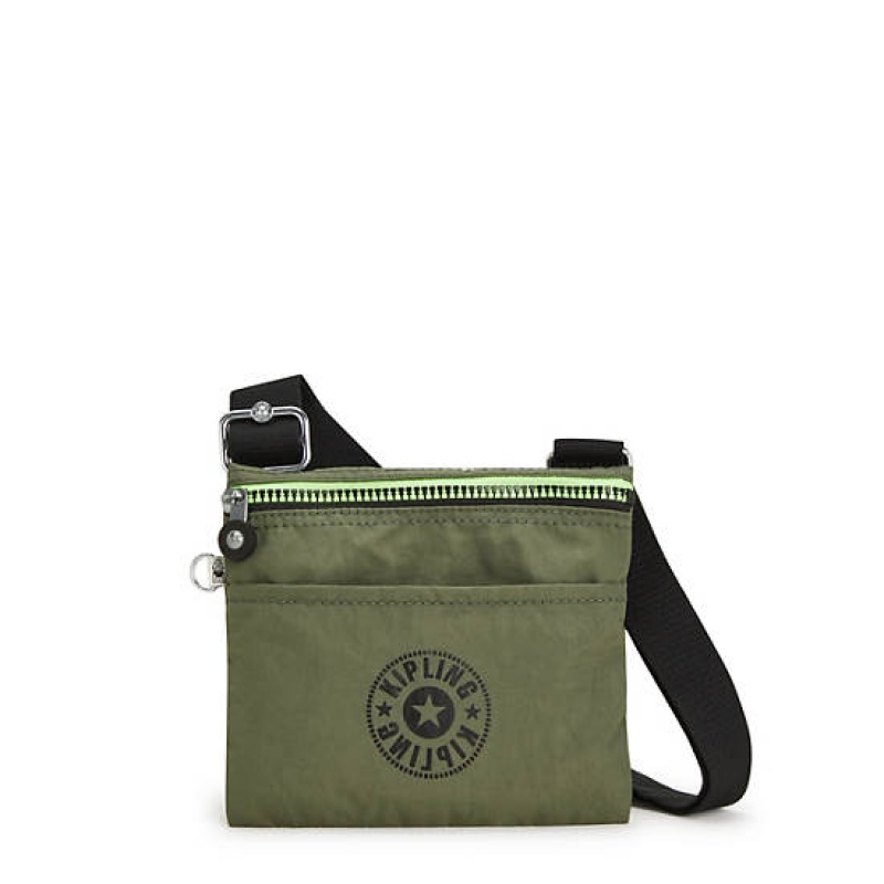 Green Kipling Gib Crossbody Bags | PIMBOD-693