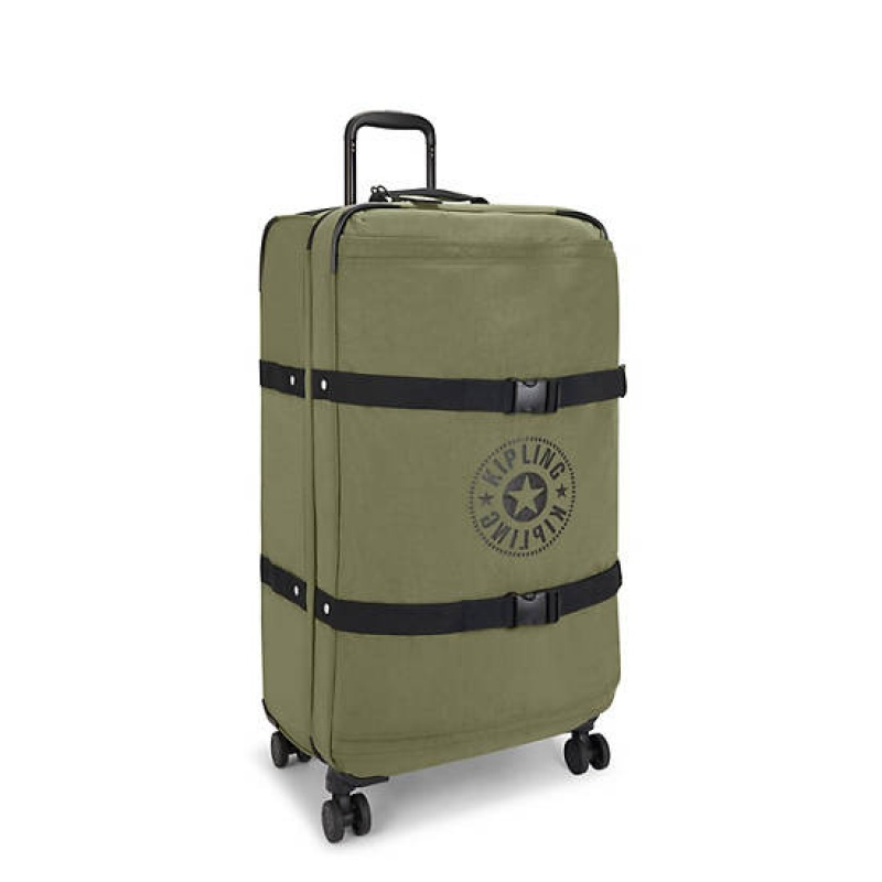 Green Kipling Spontaneous Large Rolling Suitcases | WUKSYP-846